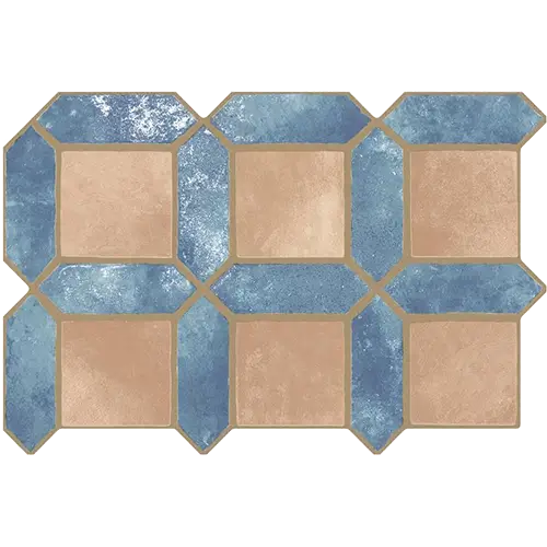 Picket Arendel Blue w/ Terra Square