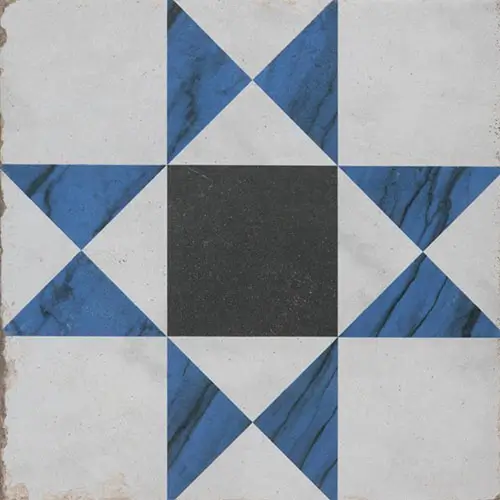 Renaissance Indigo Deco Cross