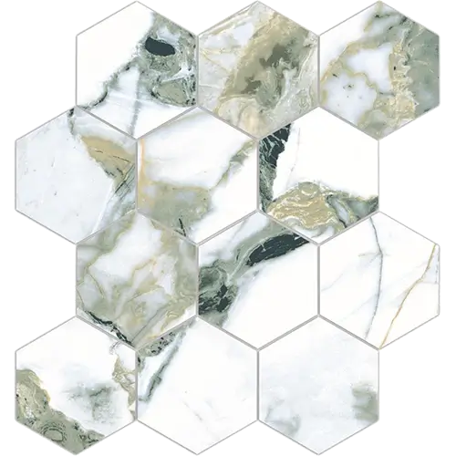 Touche 4" Hex Jade